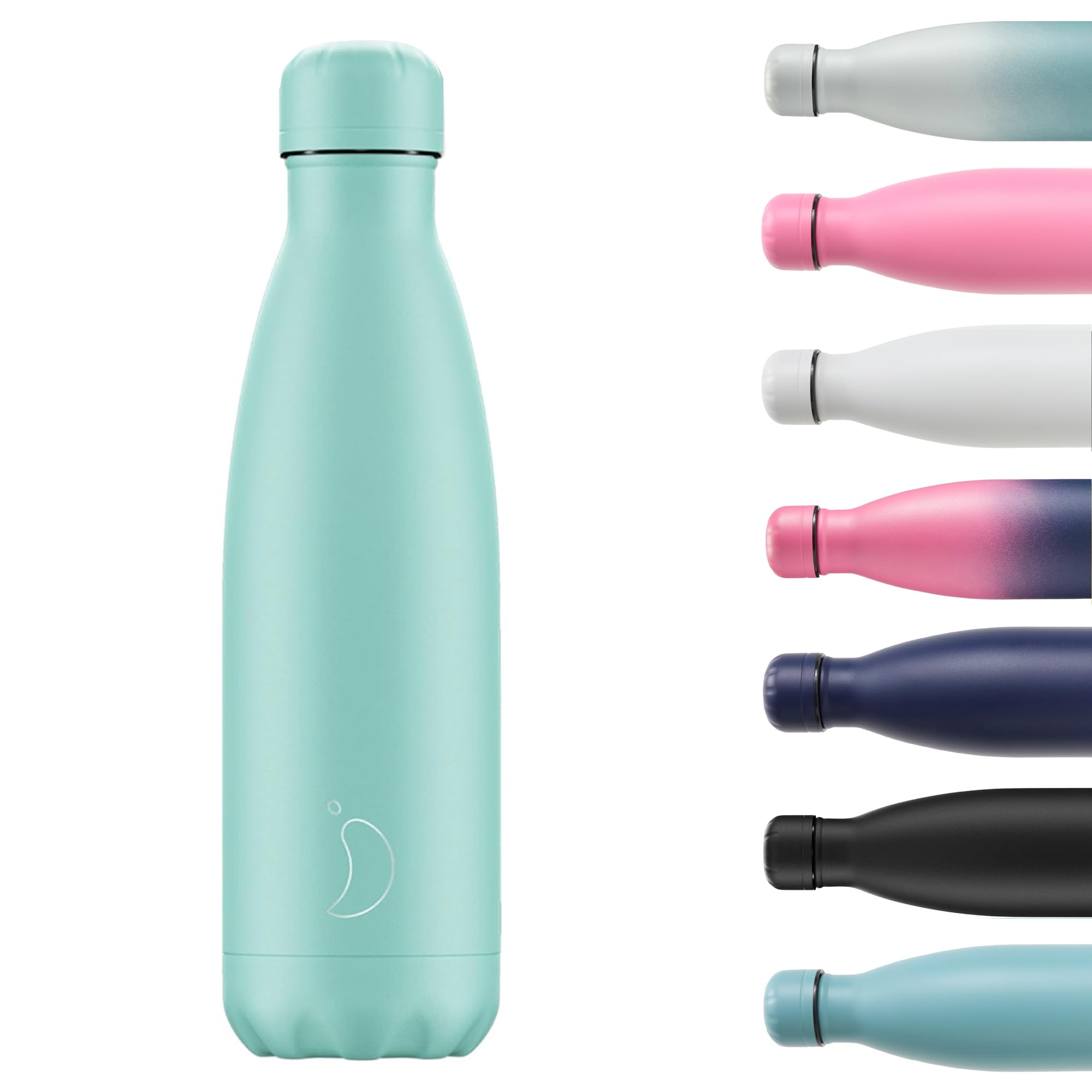 Chilly's Kids Edelstahl-Trinkflasche – 350 Ml, Doppelwandig, BPA-frei, Auslaufsicher (Splatter-Design)