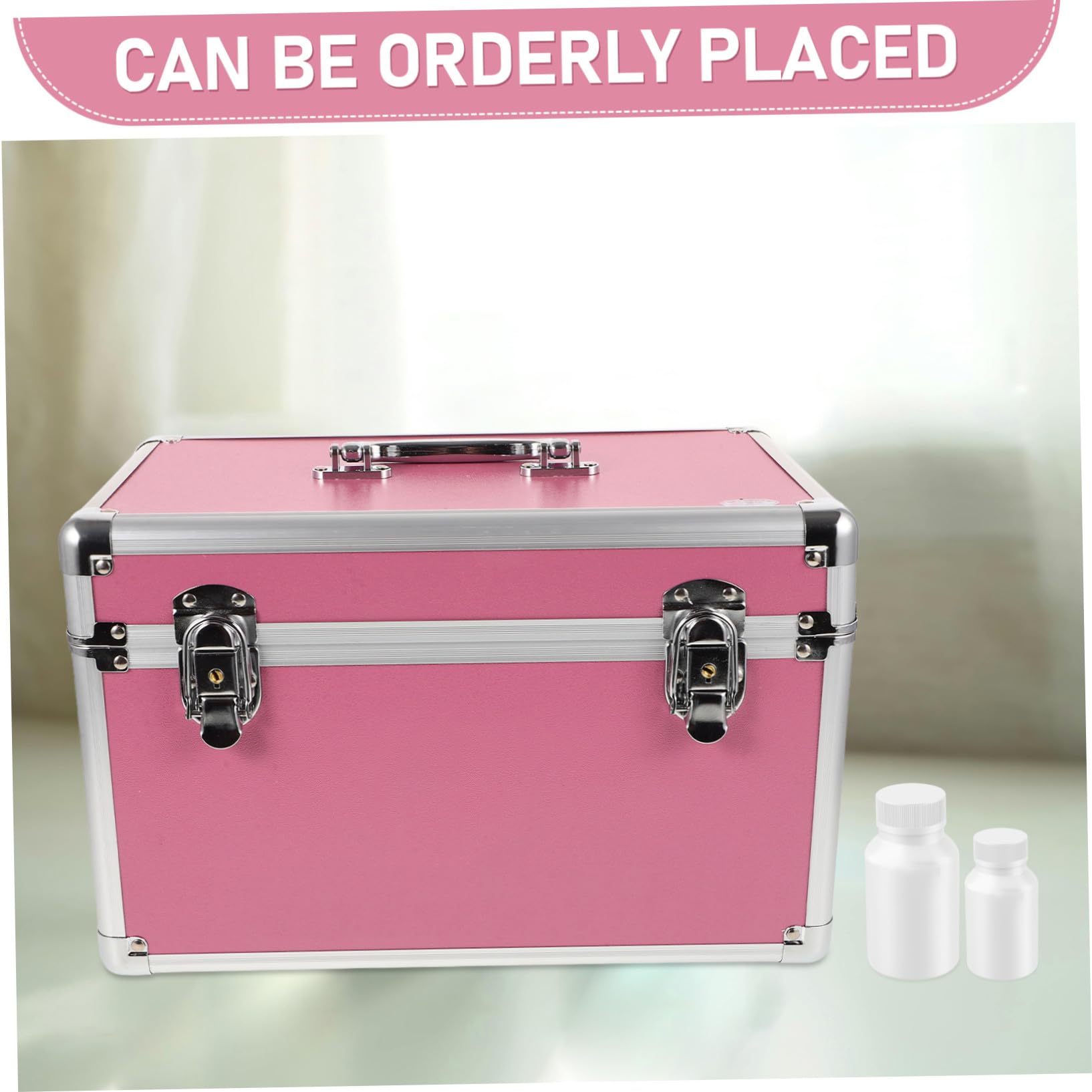 VALICLUD Caja Kit de primeros auxilios compartimiento código largo médico Emergencia robusto maletín de organizador de primeros auxilios aleación de aluminio