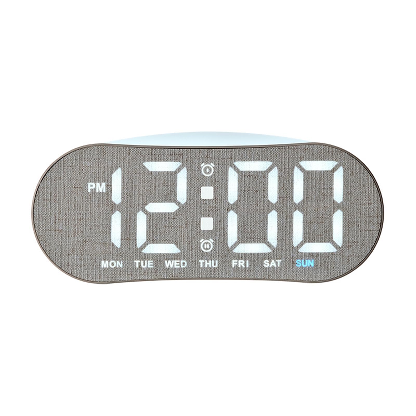 Kalttoy Multifunctional Bedside Clock with Soft Glowing Night Light Two Alarms Temperature Display for Boys Girls Bedroom Gift Temperature Display Alarm Clock