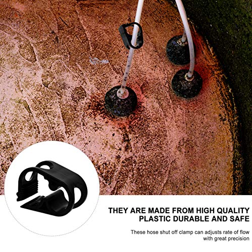 UKCOCO 24 Unidades Clipe à Prova D'água Aquário Clipe De Mangueira Desligar a Braçadeira Da Manguei