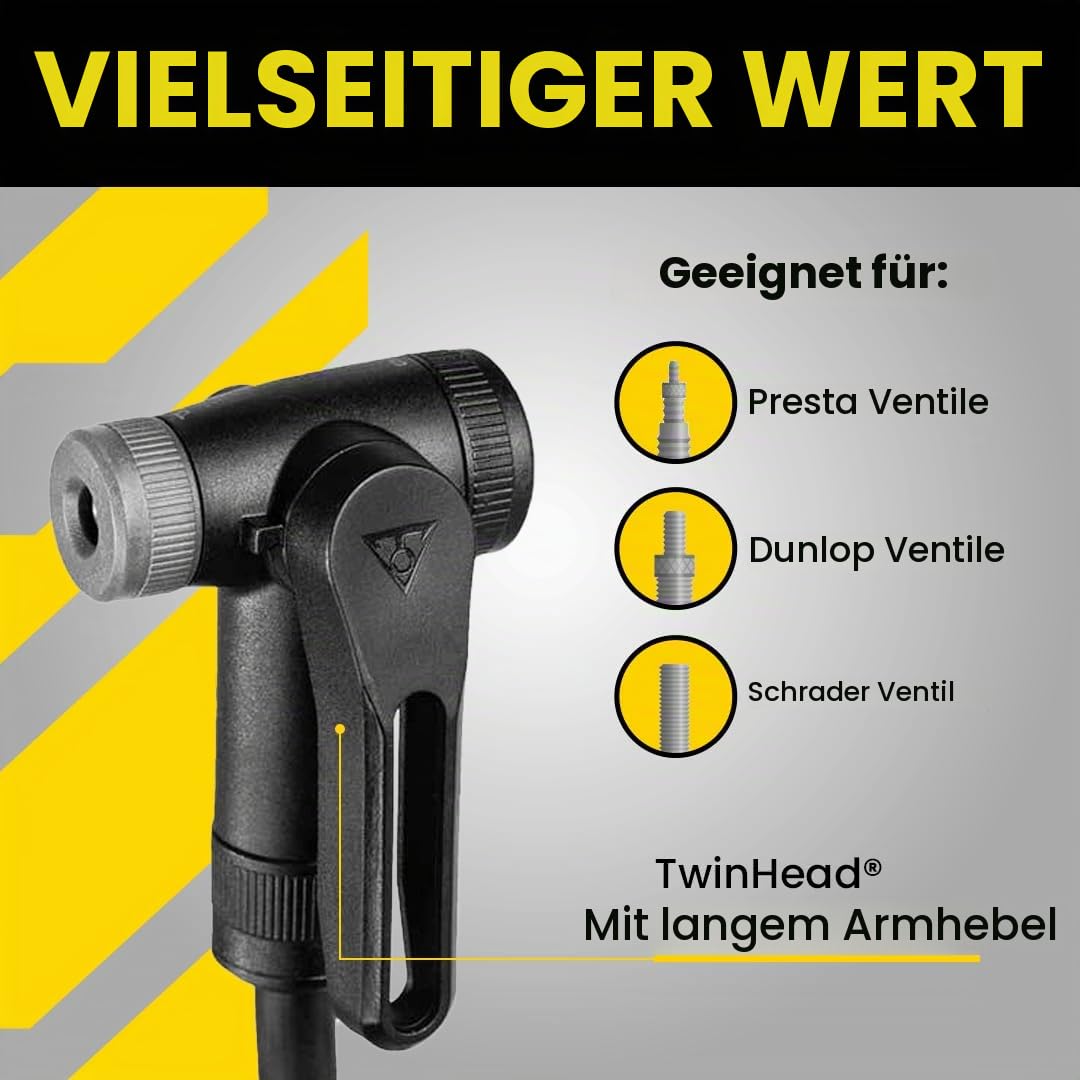 Topeak JoeBlow Bike Pump – High-Pressure Floor Pump