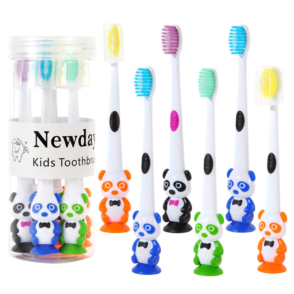 See full amazon price history chart for HASTHIP® Kids Toothbrush 6pcs Soft Bristle Toothbrush for Kids Suction Cup Design Kids Toothbrush Cartoon Panda Handle Toothbrush for Kids 2-6 Years Old Boys and Girls HASTHIP® Kids Toothbrush 6pcs Soft Bristle Toothbrush for Kids Suction Cup Design Kids Toothbrush Cartoon Panda Handle Toothbrush for Kids 2-6 Years Old Boys and Girls (B0CXT97X7K) Amazon Price History, Amazon Price Tracker