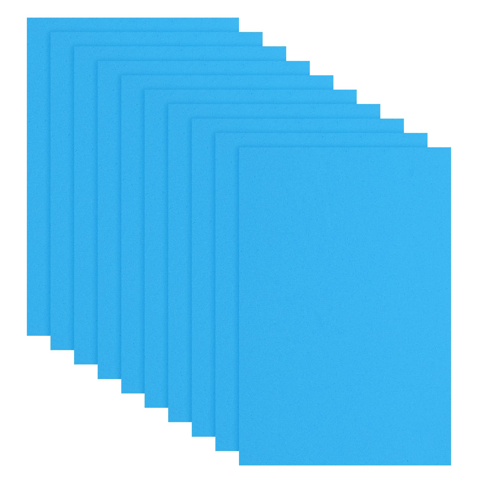 sourcing map 10 Pcs Blue EVA A4 Foam Sheets Crafts, 12 x 8 Inch Foam Paper for DIY Crafts Project Classroom Scrapbook Art Cards Home Office Decoration (2mm Thick)