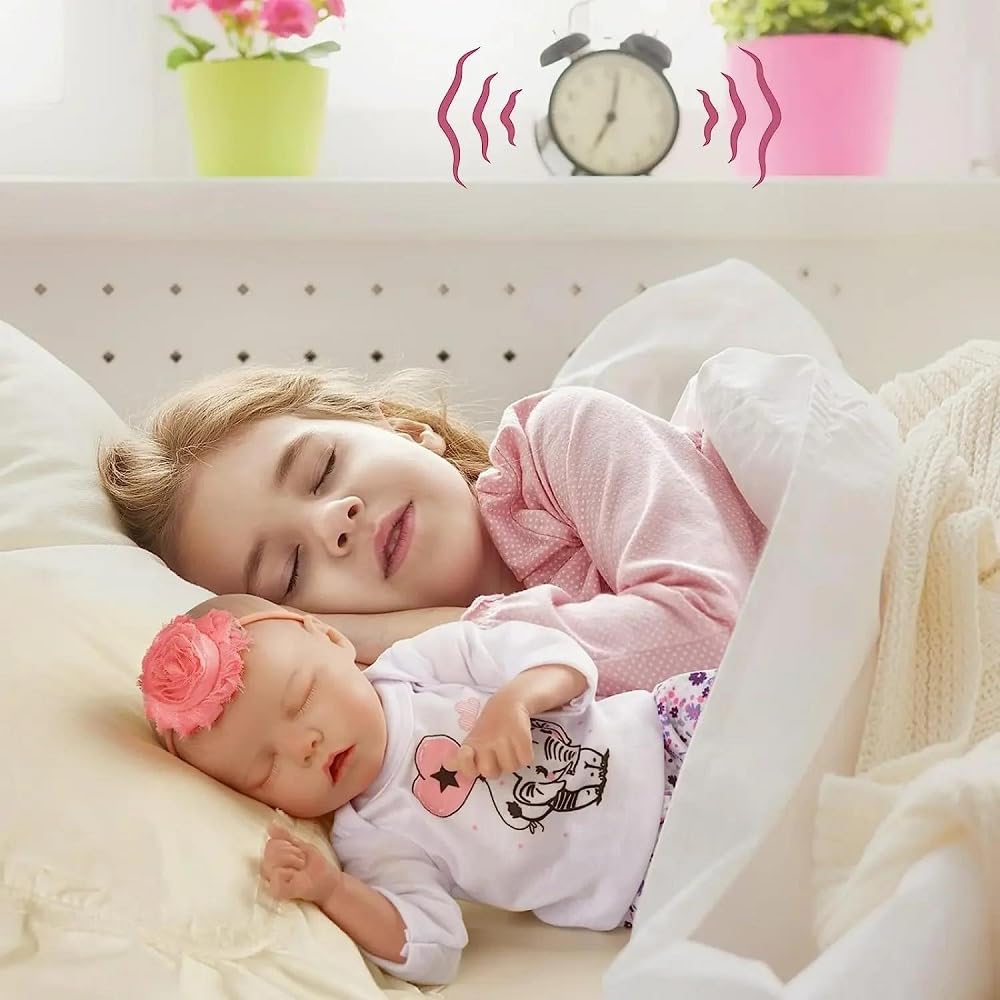 Poupée Reborn 50 Cm Fille Silicone Réaliste – Yeux Ouverts, Corps Souple, Idéale Pour Enfants Et Collectionneurs
