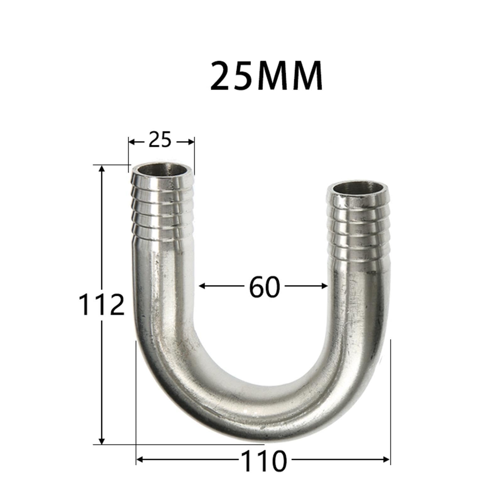 Raccord Tuyau Forme U 1 pièce de Tuyau barbelé
