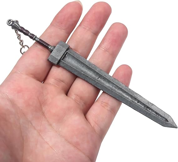 SONGCHANGJEWELRY ER Sword Keychain - Ranni Dark Moon Greatsword Toys Collection - Decoration Gift for Women Men Fans