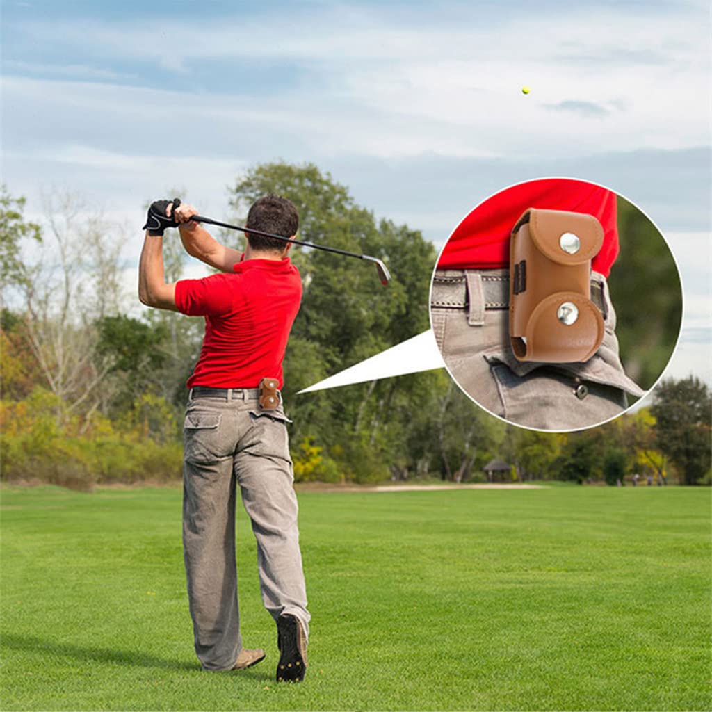 Sac de rangement pour balles de golf en cuir portable