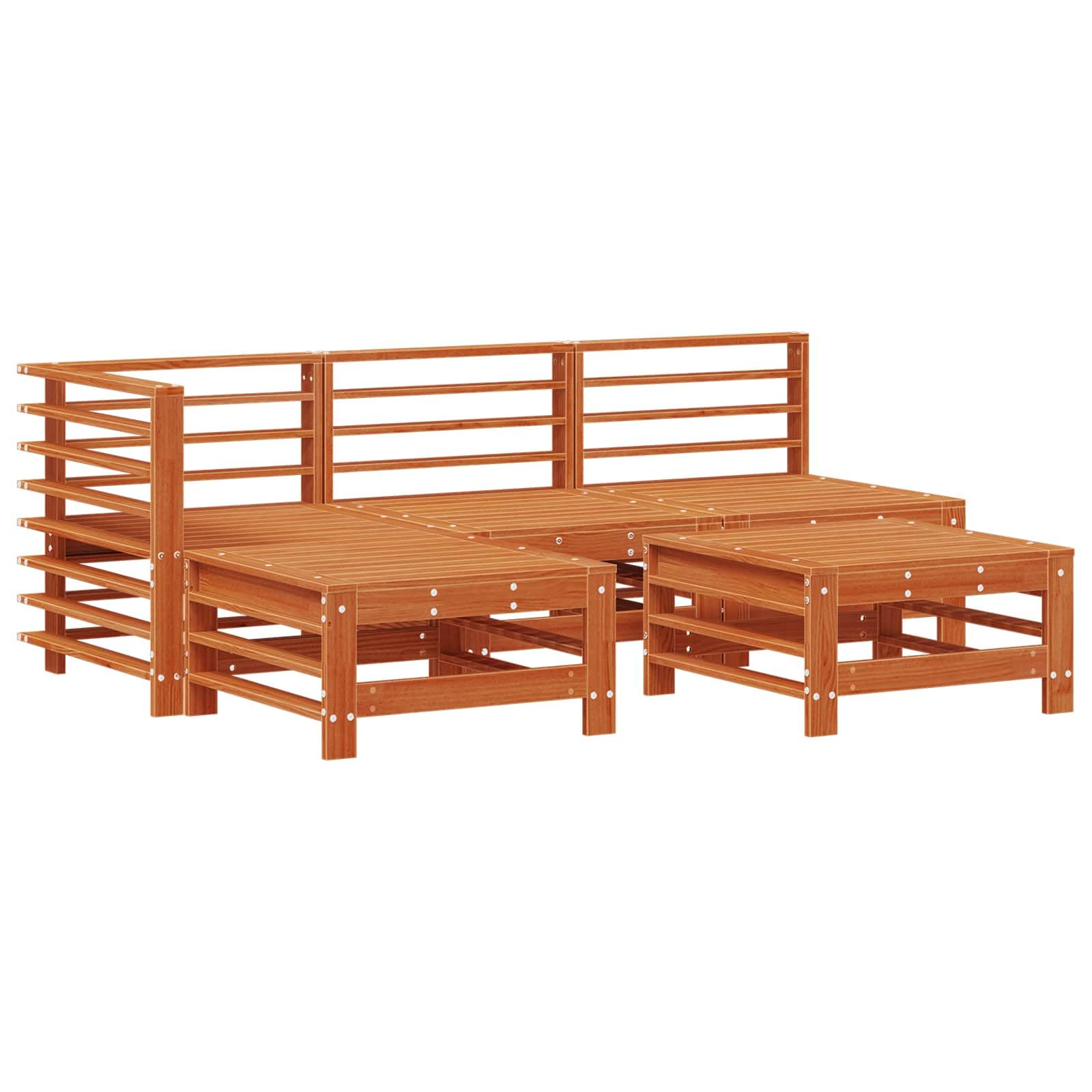 Lite drewno sosnowe Nowoczesny modułowy design 178 5 x 121 x 60 cm Brązowy