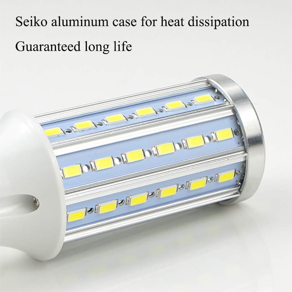 Lampadina LED a mais, 5 confezioni 60 Lampadine LED 5730 SMD 25 W, Lampadina a incandescenza 200 W equivalente a 2500 lumen, lampada parete a sospensione, Bianco caldo