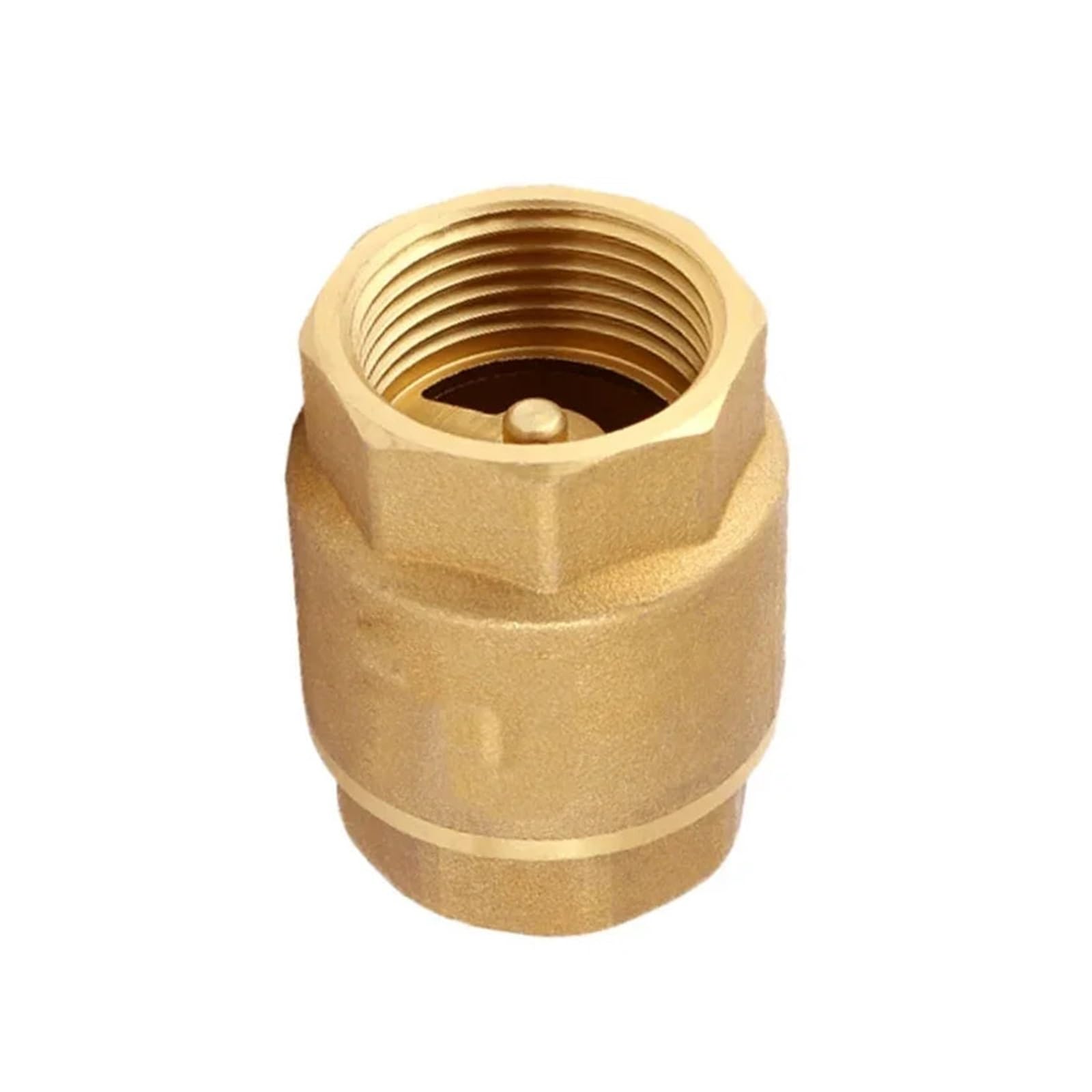 Hardware 1/2 "3/4" 1 "BSP Filettatura Femmina Ottone Valvola di ritegno a Molla di Sollevamento Verticale Valvola di Non Ritorno unidirezionale for Acqua Giunto del Tubo(1")