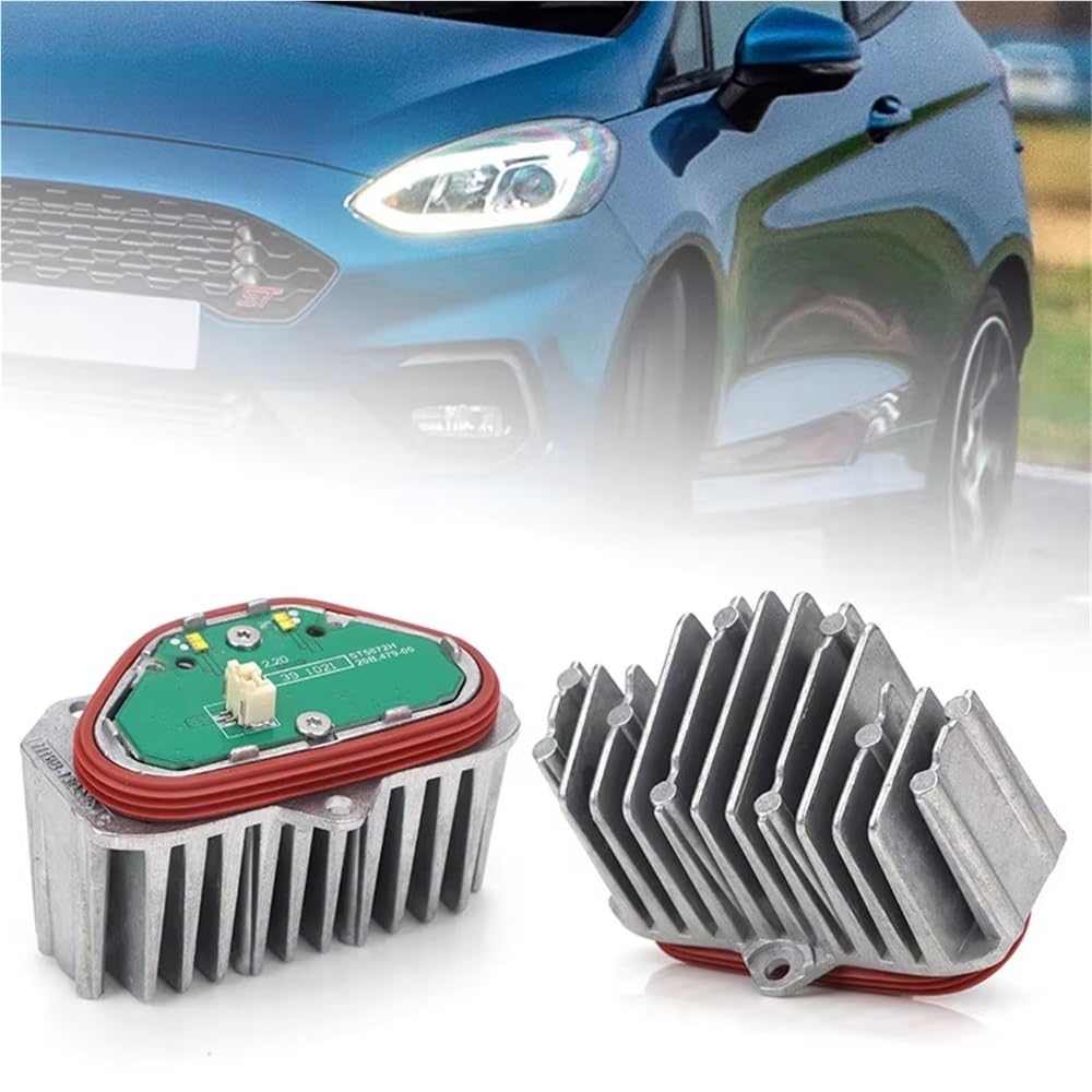 Modulo Faro Compatibile Con Ford Per Puma Per Transit Per Custom Per Fiesta Modulo Luci Diurne DRL 12V Bianche(2x Light Module)