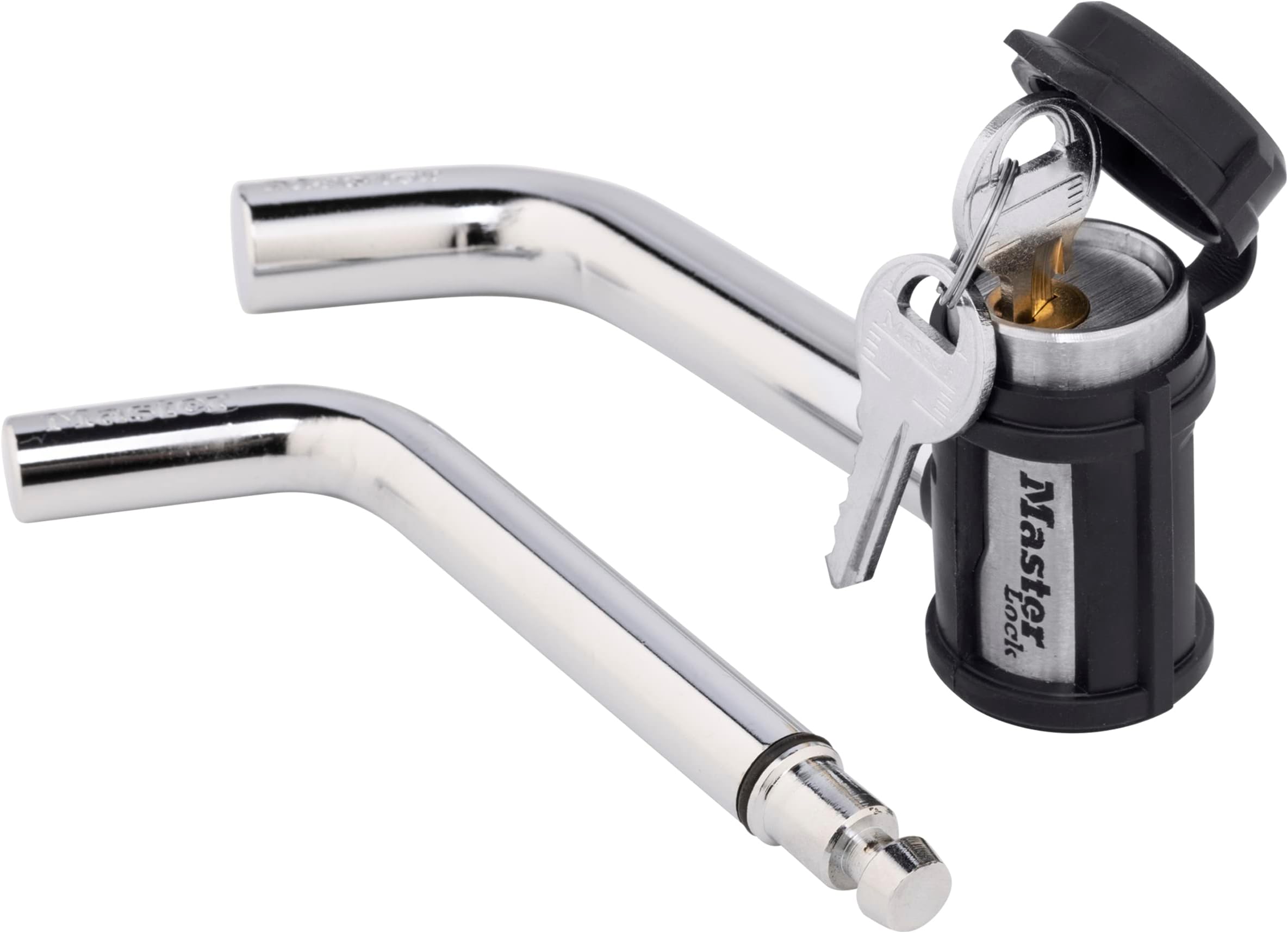 Master Lock 2866DAT 1/2 in. and 5/8 in. Swivel Head Receiver Lock for Class I-IV, 1 Pack, Black