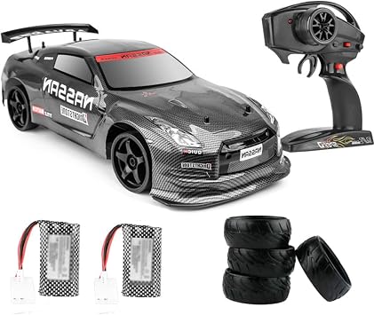 RC Drift Racing Car 70KM/H High Speed Remote Control Car Drift, 1/10 Scale RC Drift Car Super Fast RC Sport Racing Car Drift Vehicles Truck with 4 PCS Replacement Tires