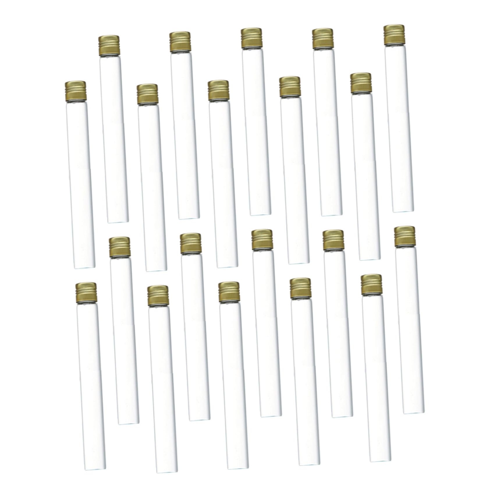POPETPOP 20 Piezas Tubo De Muestra Recipiente Transparente Con Tapa Recipiente Con Tapa Terrarios Tubos De Ensayo De Laboratorio Vial Centrífugo Frasco Vidrio Borosilicato Con Cubierta