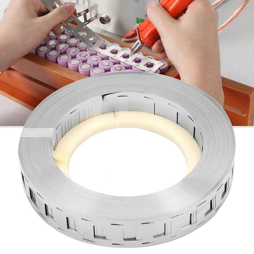 Striscia di nichel puro, striscia di nichel per batteria a doppia linea da 1000 g Cintura in acciaio nichelato con batteria al litio 18650(25.5 * 18.5mm)