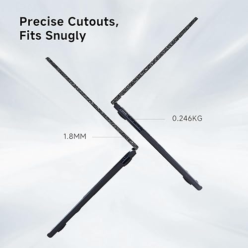 Miniatura 184 de Funut Funda compatible con MacBook Air de 15 pulgadas 2024 2023 versión M3 A3114 M2 A2941 con pantalla de retina líquida y Touch ID, carcasa rígida