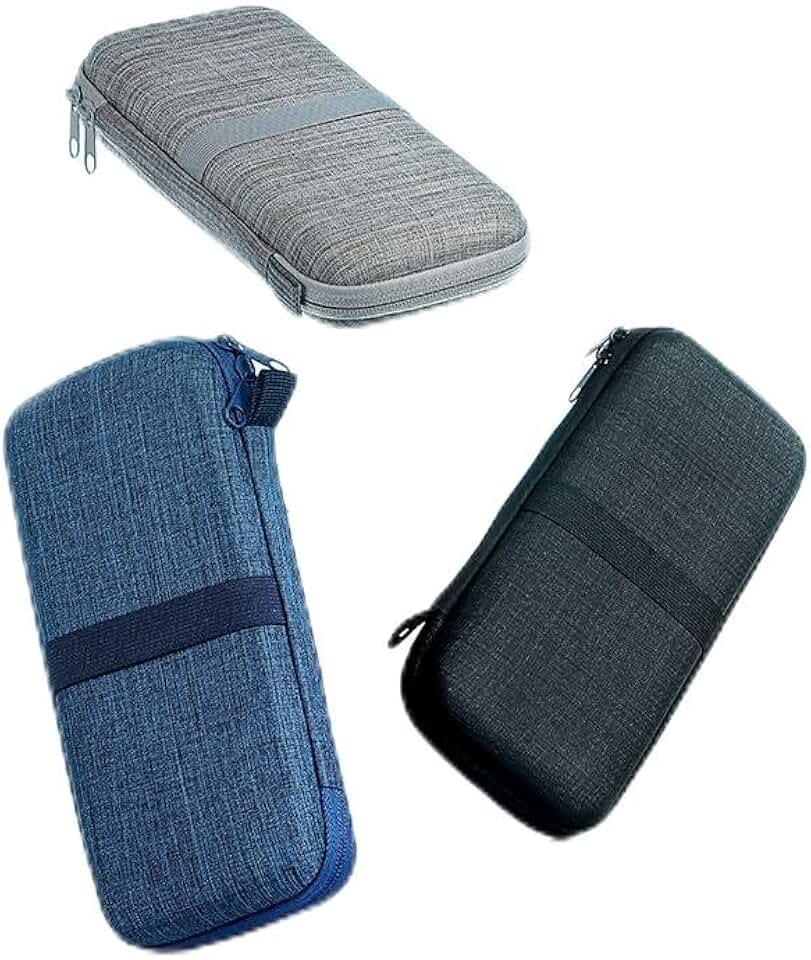 Genérico Estojo Case CINZA de proteção para eletrônicos, resistente à água Organizador Guardar Fone/Carregador/Cabo/Celular