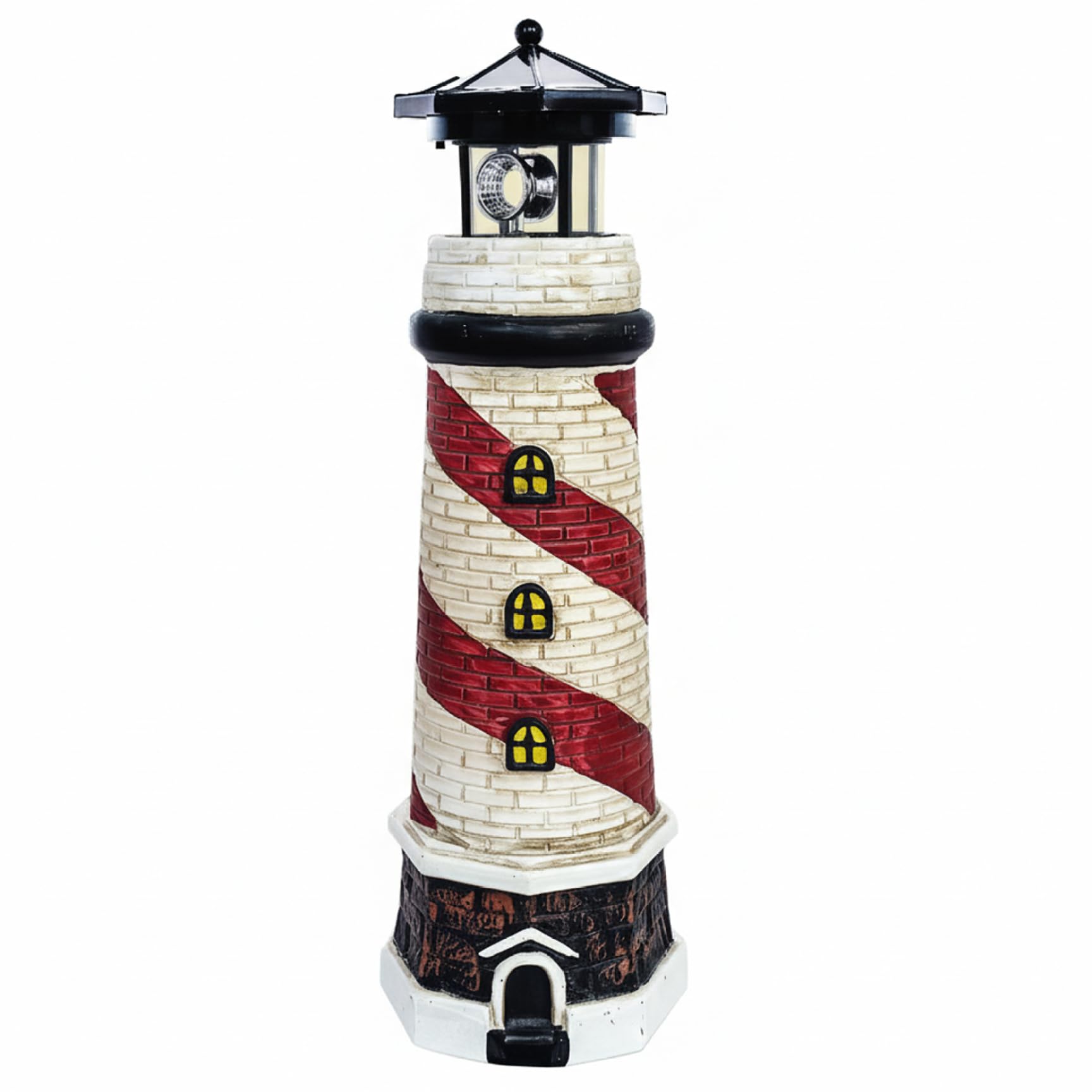 Phare Solaire pour Jardin étanche et rotatif pour illuminer votre terrasse et vos soirées d'été