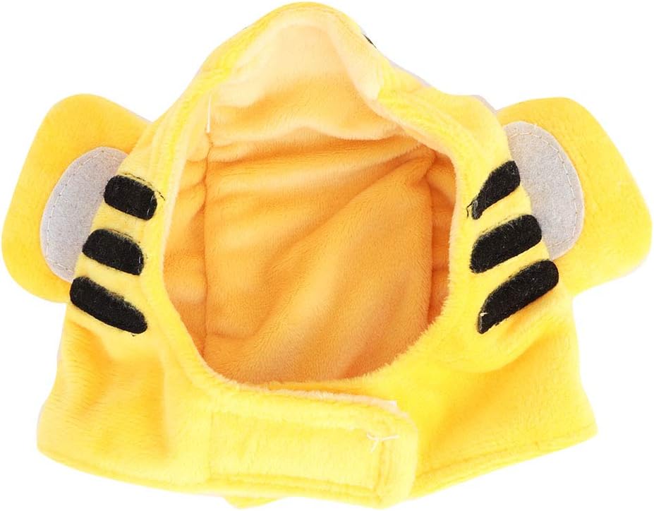 DERCLIVE Pet Cat Costume Cloth Cap Design Hat Dog Cat Adjustable Cap(Tiger hat)