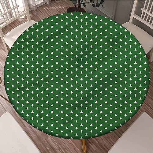 XISUNYA Mantel ajustable de poliéster con bordes elásticos de Navidad, Little Bells para mesa redonda ajustable de 24 pulgadas de diámetro, la