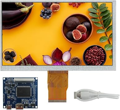 7" IPS Universal 1024x600 LCD Screen Driving Dashboard Kit For Lattepanda, Banana Pi, Orange Pi, Windows Computer Auxiliary Sub-Screen DIY Portable Multi-Purpose Monitor