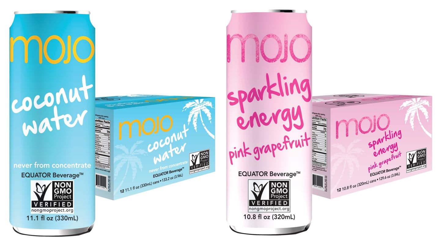 MOJO Coconut Water (12 pack) + MOJO Energy (12 pack