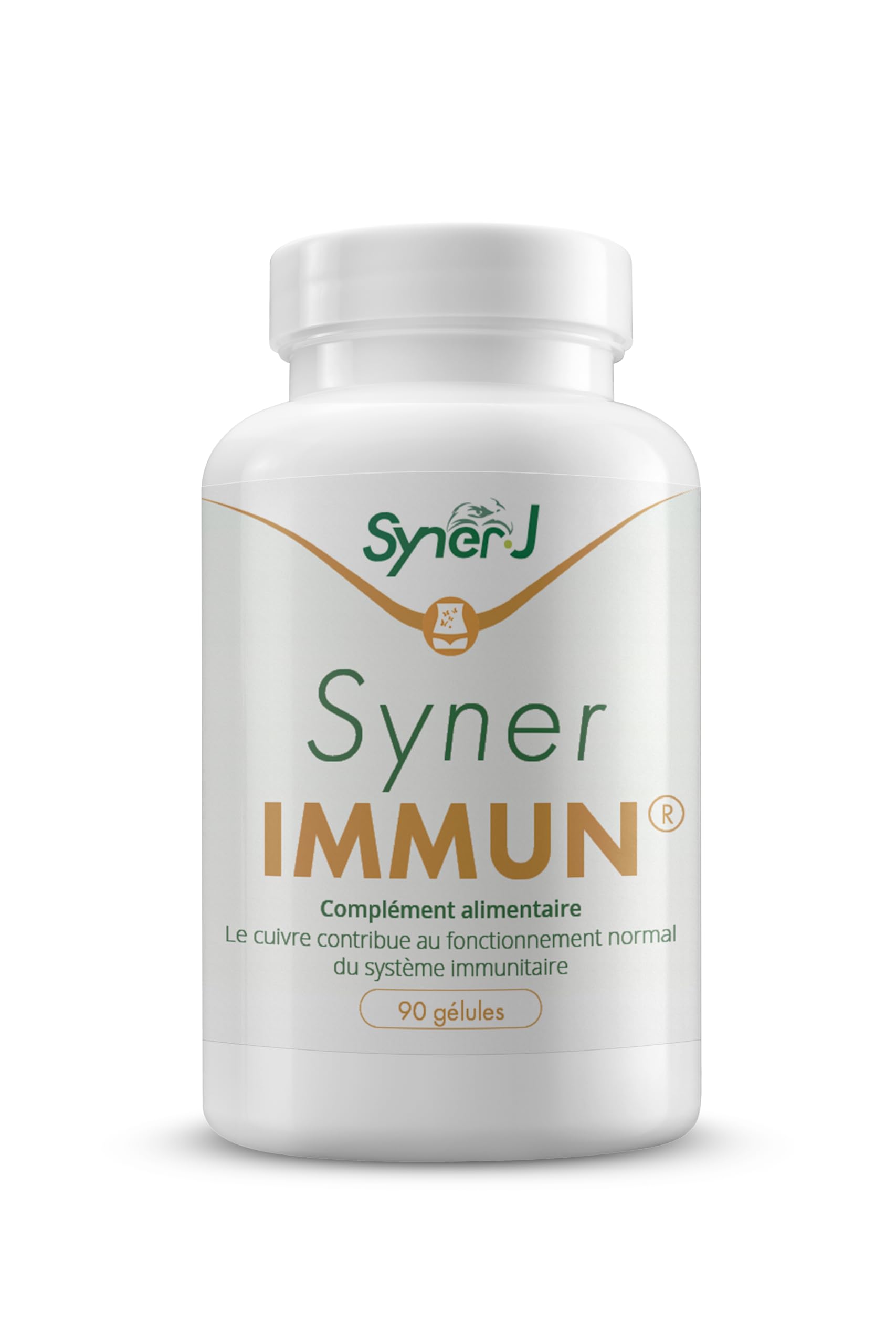 SynerIMMUN | Complexe 8 champignons + levures probiotiques + cuivre pour défenses naturelles, équilibre intestinal & vitalité | SynerJ Health (90 gélules)