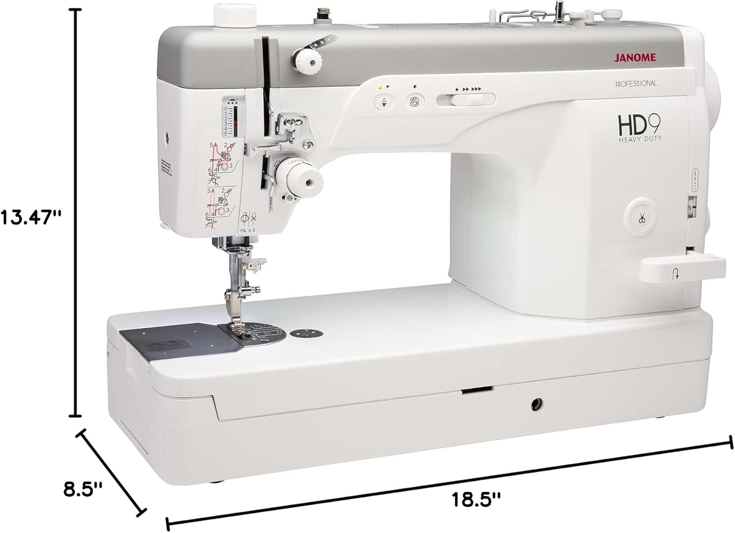 Janome HD9 White: Sewing Machine