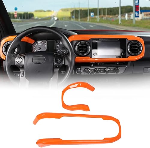 Miniatura 7 de CHEAYAR Accesorios de decoración interior para consola central, accesorios de decoración interior compatibles con Toyota Tacoma 16-21, consolas