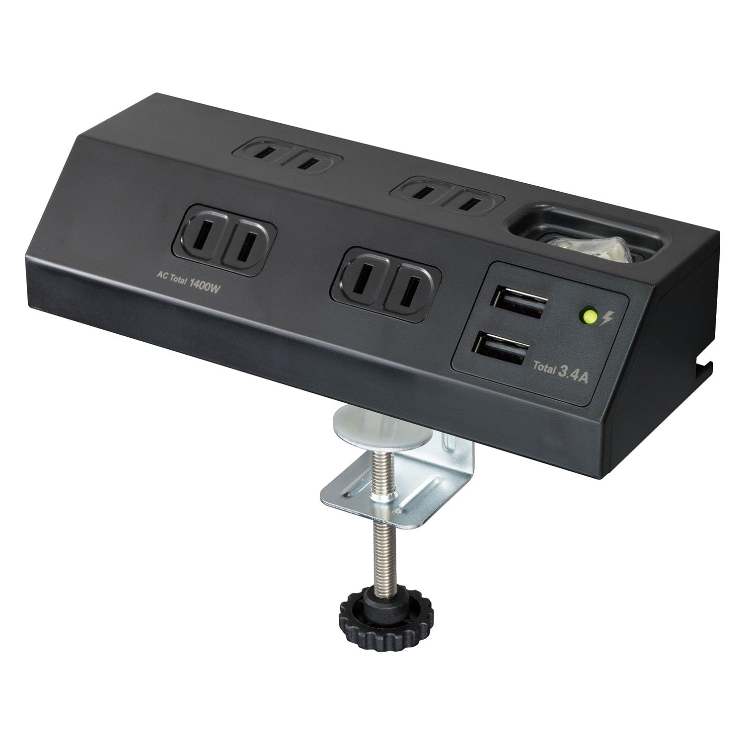 エルパ(ELPA) デスクUSBタップ 4個口 集中スイッチ ホワイト USB-…