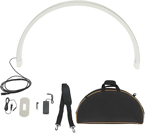 Miniatura 9 de Lámparas de ahorro de energía de 45 W, lámpara de belleza de media luna con brillo y altura ajustables, lámpara de escritorio de manicura LED