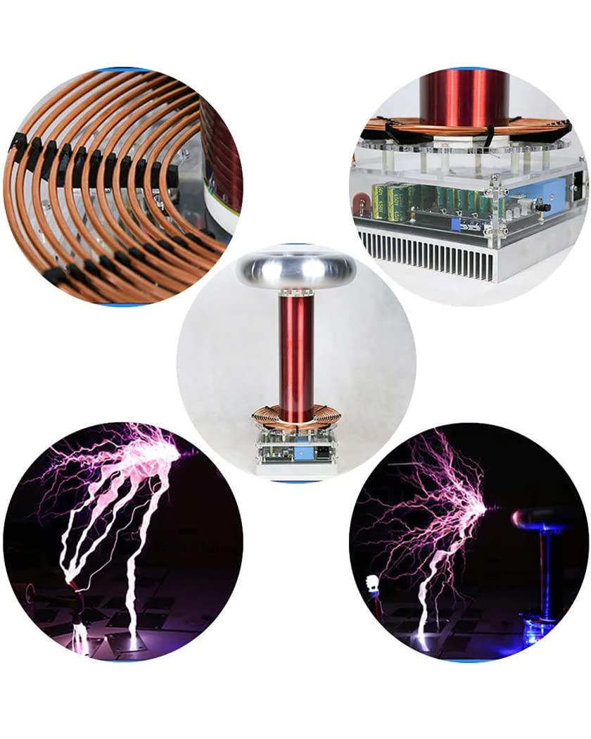 Przenośny Łuk Elektryczny Cewka Musictesla Sztuczna Błyskawica Muzyka Głośnik Plazmowy Głośnik Tubowy Zestaw Cewki Tesli Transmisja Bezprzewodowa Narzędzie Do Nauki I Edukacji