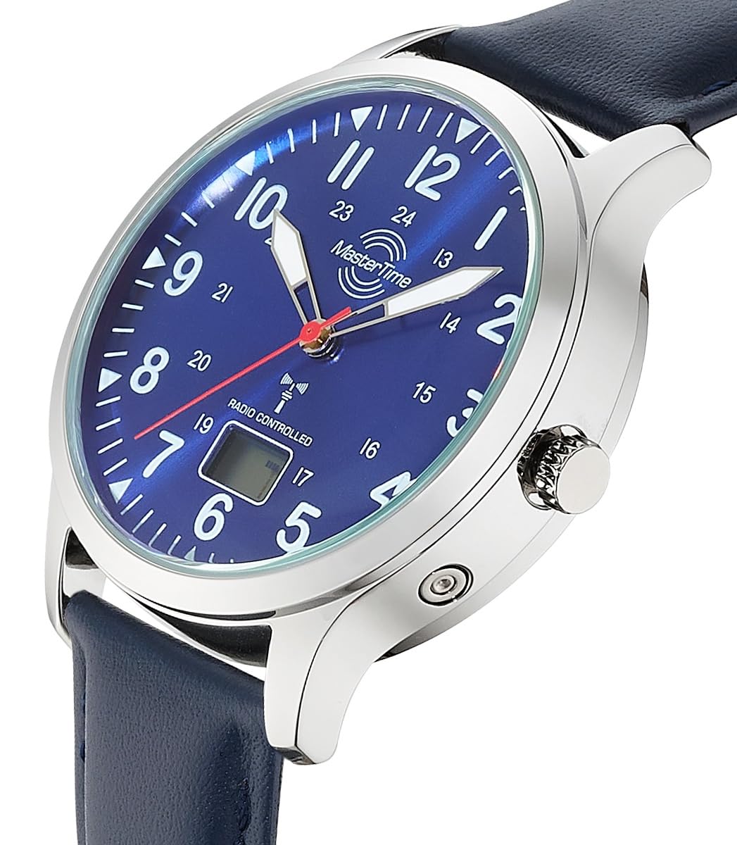 Master Time Funk Quarz Herren Uhr Analog-Digital mit Leder Armband MTGA-10958-32L