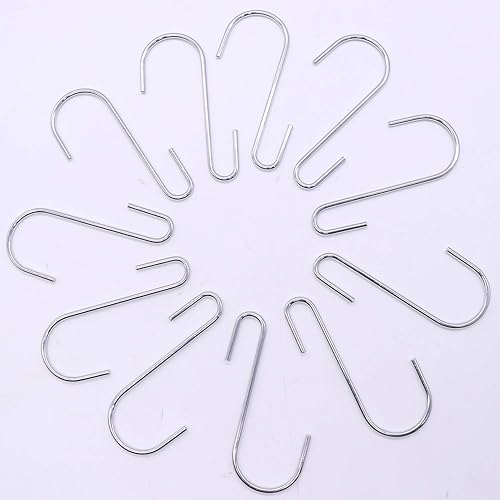 Miniatura 4 de Paquete de 18 ganchos en forma de S resistentes de 4 pulgadas, ganchos en forma de S para utensilios de cocina, ollas, utensilios, ropa, bolsas,