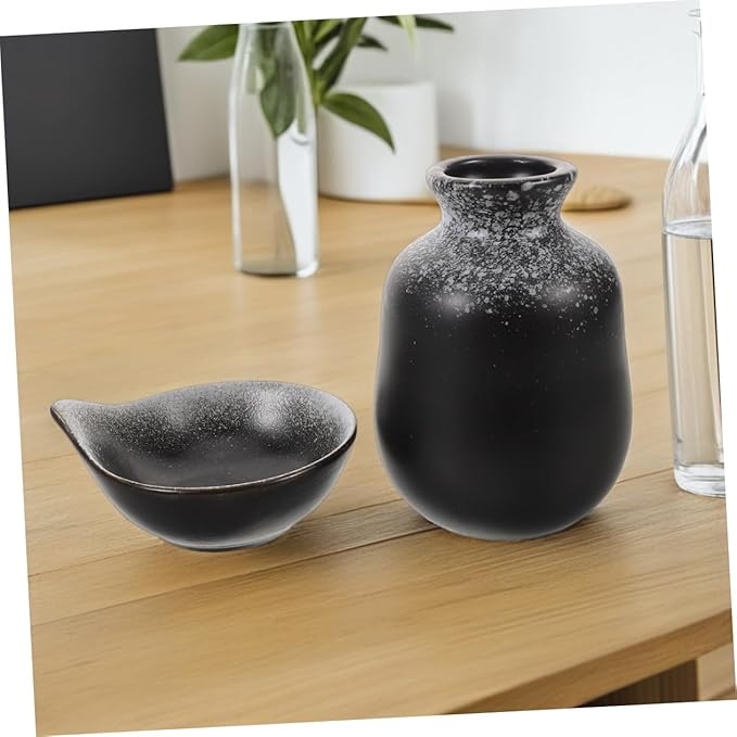 Set de Sake Japonés Cerámico IMIKEYA con Botella y Copas miniatura 5