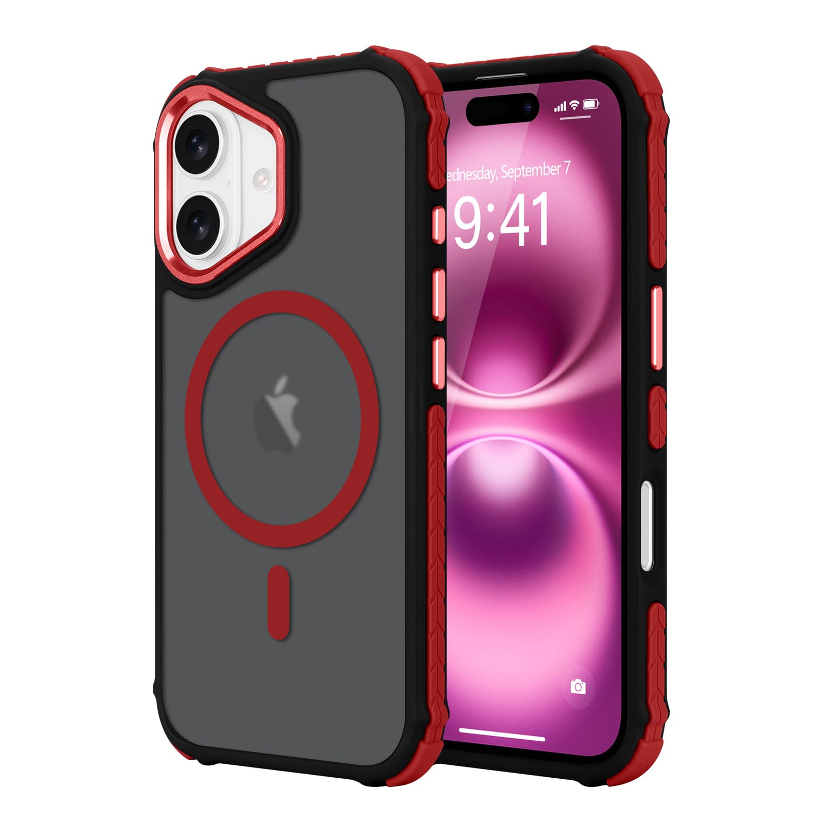 Coque IPhone 16 Pro Max Avec Cordon - Compatible MagSafe, Anti-Choc, Ultra Fine Et Magnétique - Noir