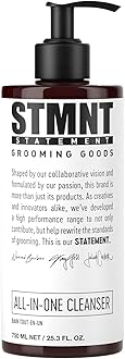 STMNT Grooming Goods All-In-One Daily Cleanser | SLS/SLES Sulfates Free | Extra Caring Formula w/Activated Charcoal & Menthol