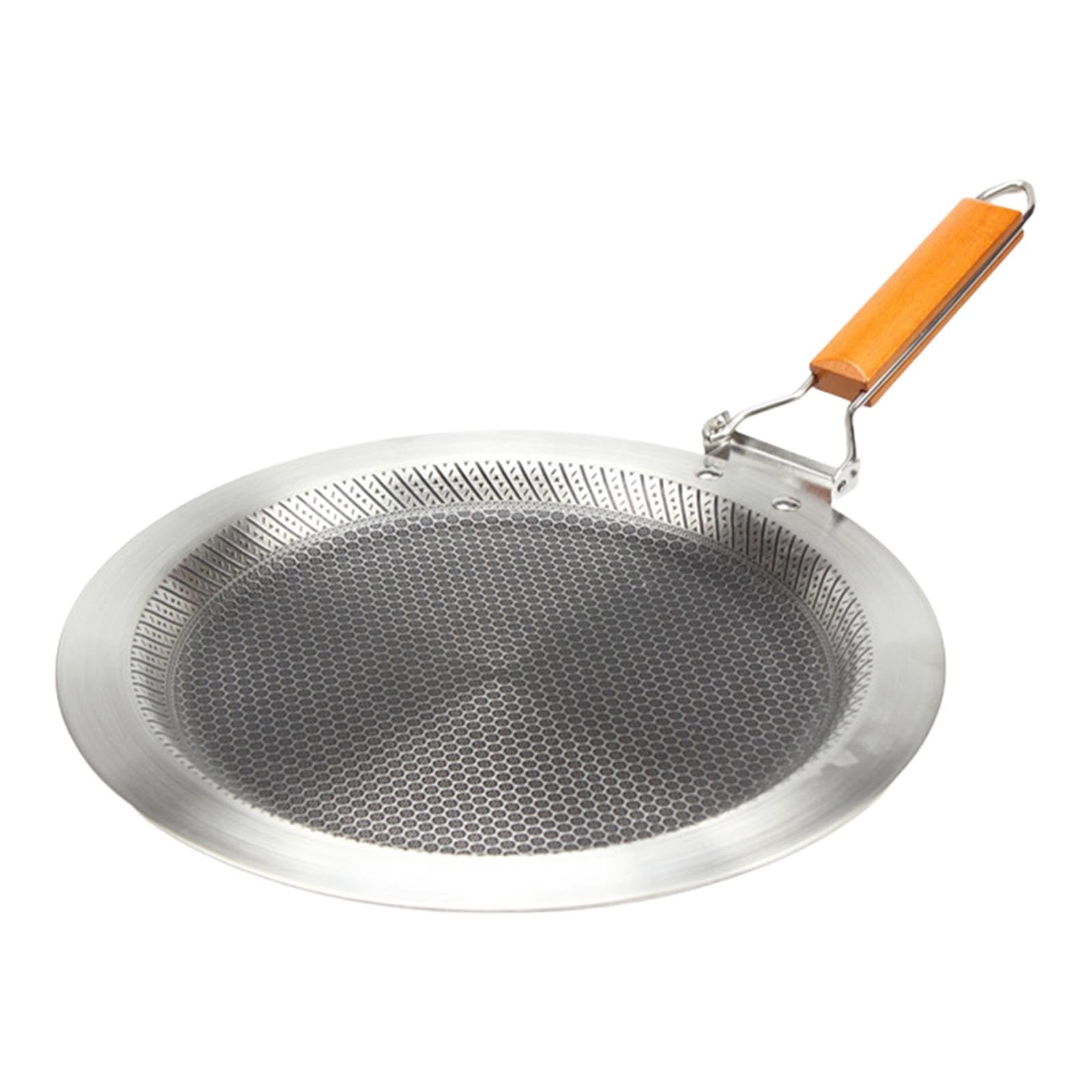Baoblaze Panela crepeira de aço inoxidável com superfície antiaderente em formato de