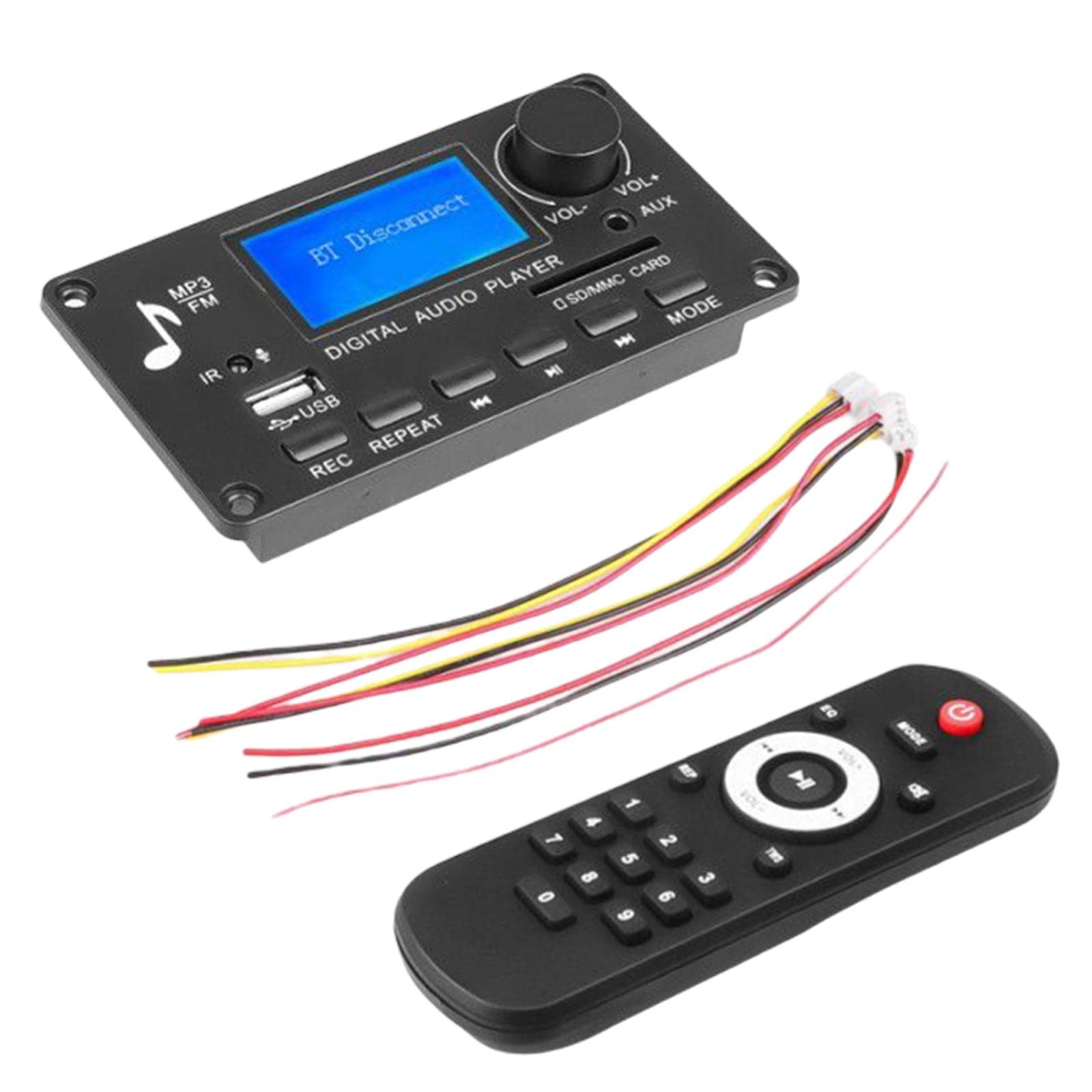 Audio Module 12V USB TF USB FM Car Radio PP Bluetooth MP3 Decoder Board| TV Video & Home Audio | TV Video & Audio Parts | Amplifier Parts & Components|-image-14