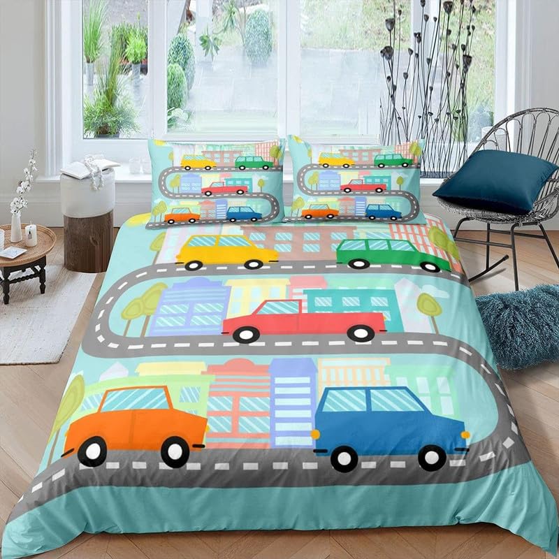 Dekbedovertrek 160 x 200 cm, tieners, gele hond, beddengoed voor