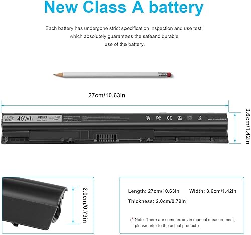 Vista 3 de Batería para laptop Fancy Buying M5Y1K para Dell Inspiron 14 15 17 5000 3000 Series 5559 5558 3551 3451 3558 i3558 3567 5755 5756 5458 5759 5758