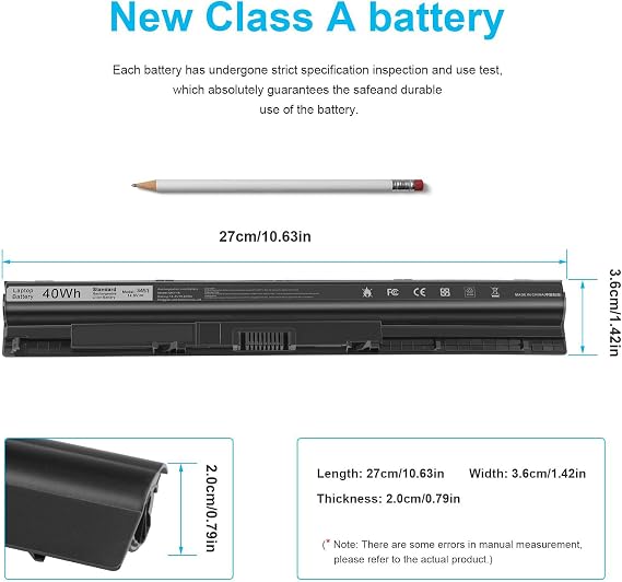 Fancy Buying M5Y1K Laptop Battery for Dell Inspiron 14 15 17 5000 3000 Series 5559 5558 3551 3451 3558 i3558 3567 5755 5756 5458 5759 5758 5759 GXVJ3 HD4J0 K185W WKRJ2 VN3N0 991XP 07G07 78V9D