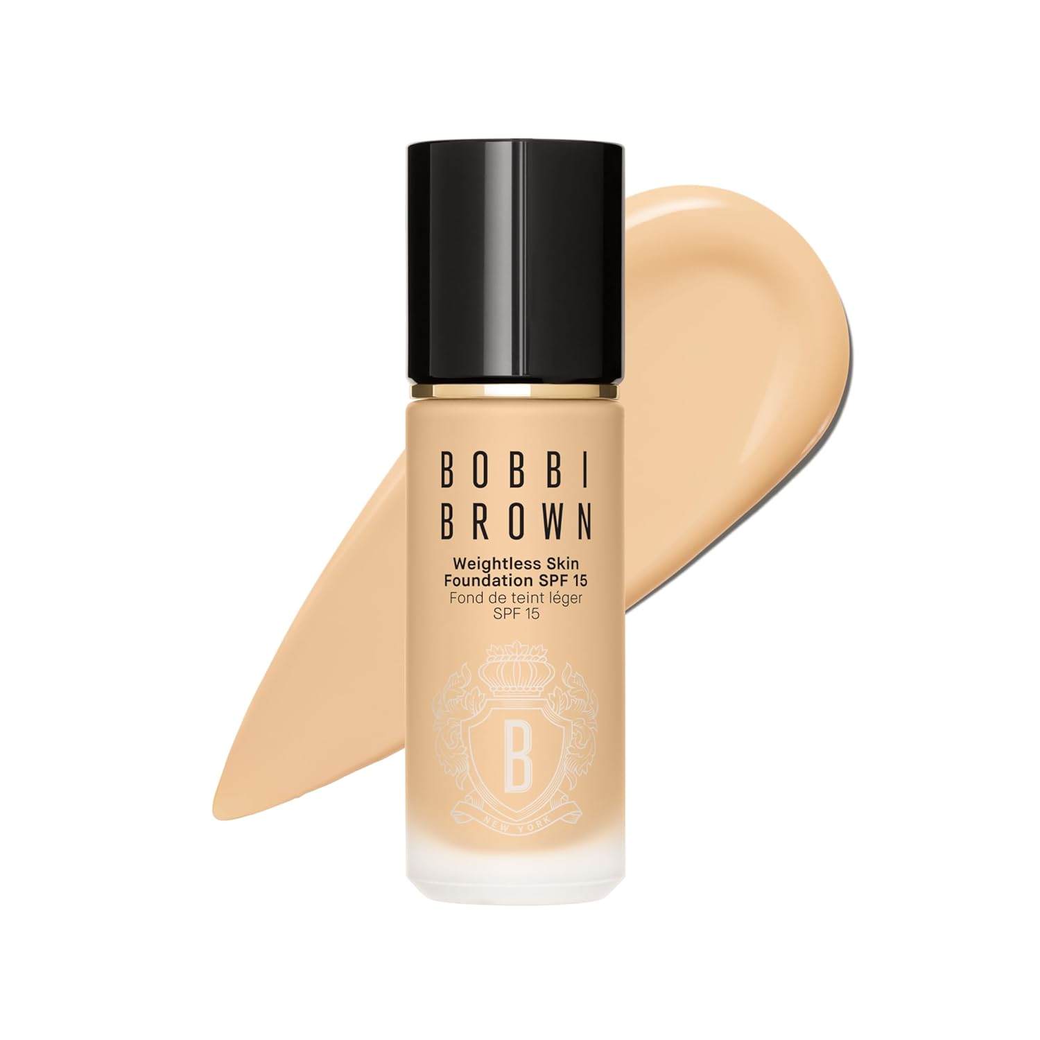 Bobbi Brown Weightless Skin Foundation SPF 15 | Oil-Controlling, 24-Hour Hydrating Foundation, Medium Coverage| Natural Matte Finish, 1 Fl Oz