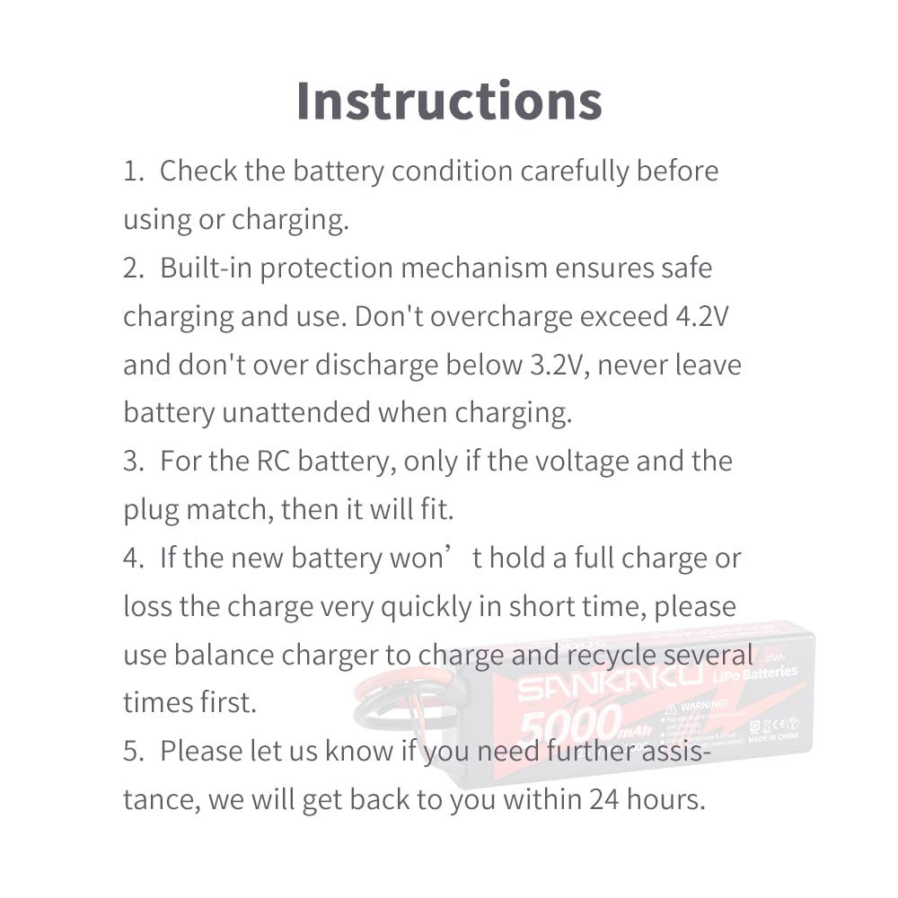 SANKAKU 5000mAh 2S Batteria Lipo 100C 7,4V Lipo spina Deans T per veicoli RC Buggy Auto Camion Barca Hobby 2 pezzi