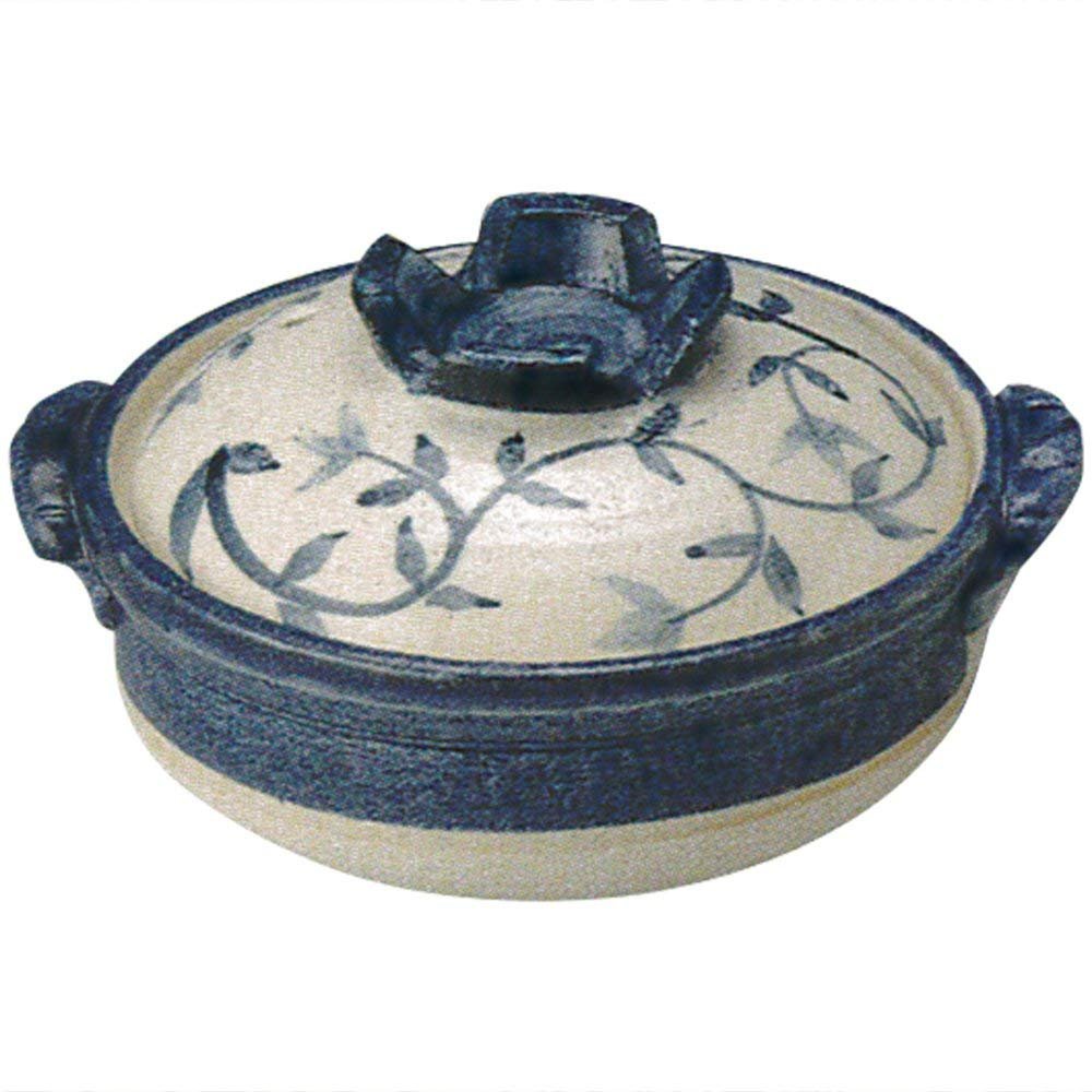 CtoC Japan Select 57-14951/2-981718 Earthenware Pot, Blue, Single