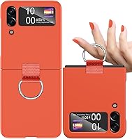 Vista 56 de AICase para Samsung Galaxy Z Flip 7 Funda Transparente con Anillo, [Anti-Amarilleo] Funda Ultradelgada de Ajuste Estrecho de PC Duro Transparente