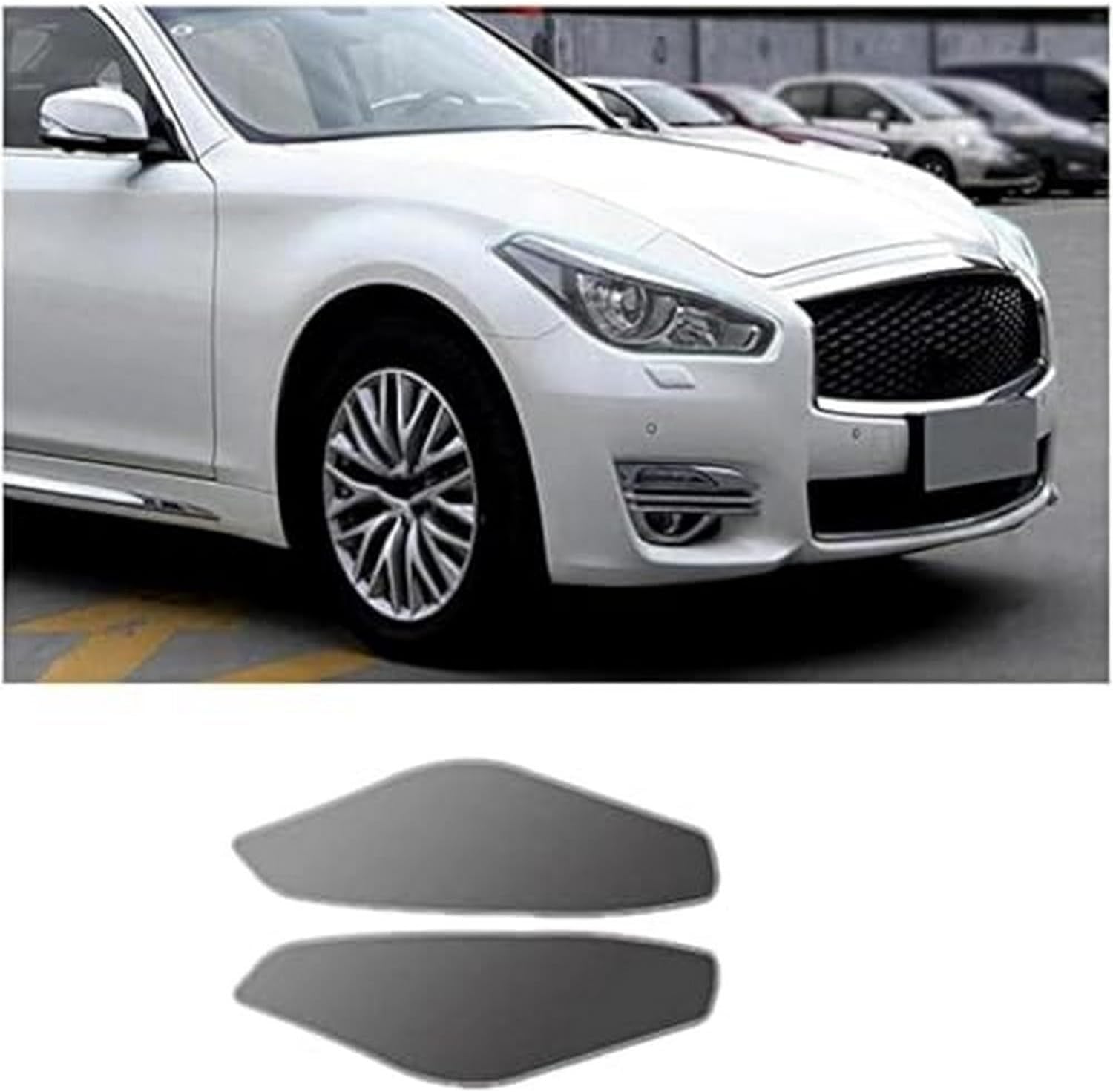 SamLng Car Front Light Film for Q70 2015-2021 Car Headlight Protective Film Front Light Transparent Blackened TPU Sticker Car Headlight Protective Film