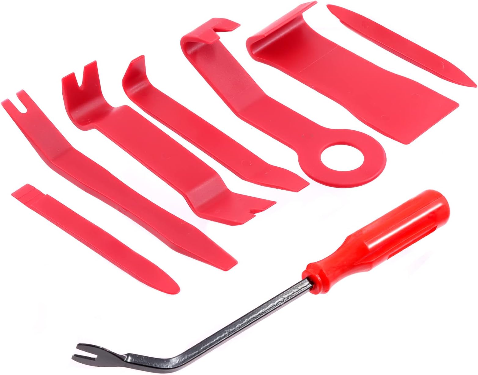 8Pcs Auto Car Trim Removal Tool Kit Pry Tool Set Car Trim Removal Tool Interior Door Panel Fastener Removal Tool for Auto Car Clip Audio Dashboards Panel Installer