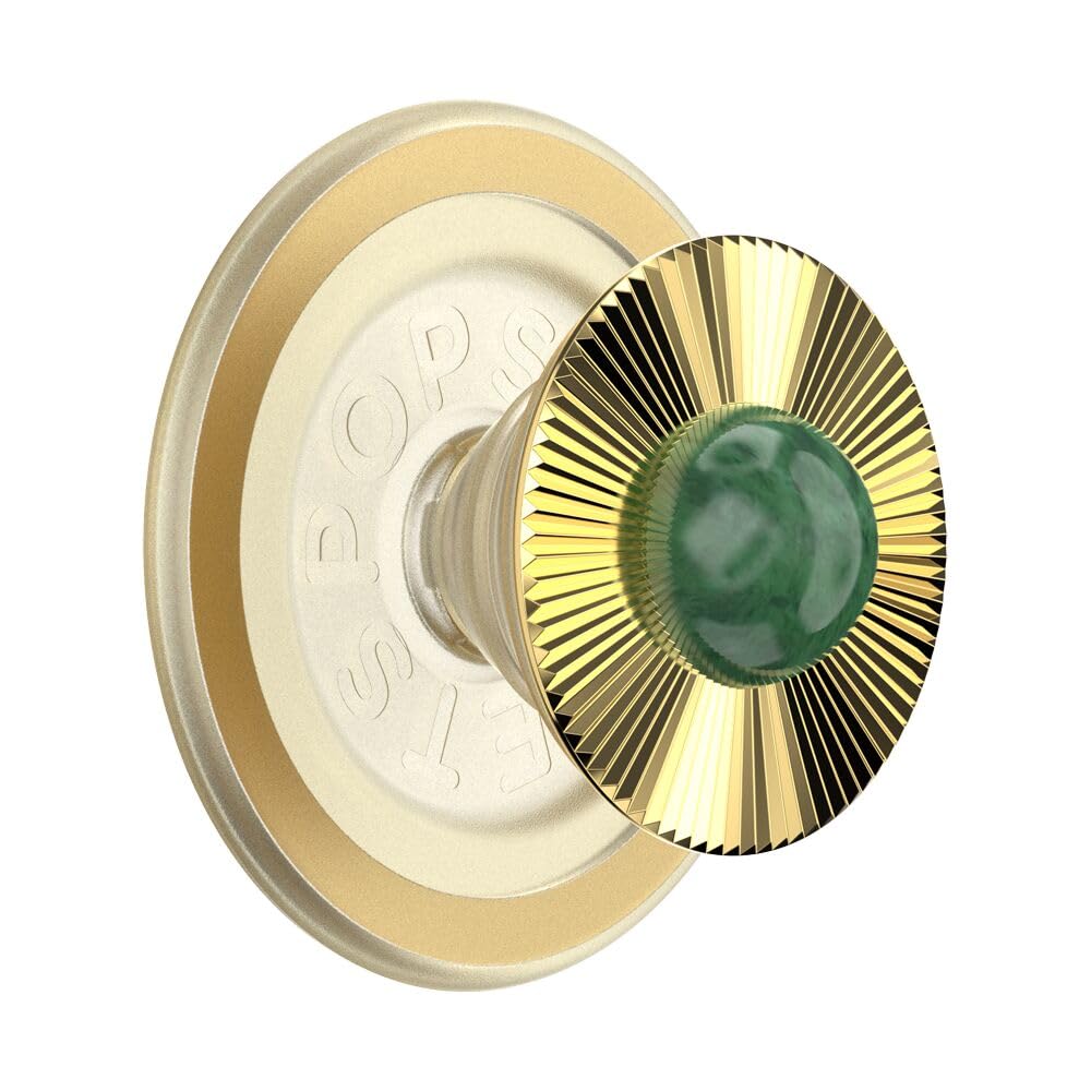 PopSockets Poignée de téléphone Compatible avec MagSafe, Support de téléphone, Compatible avec Chargement sans Fil – Broche en Jade