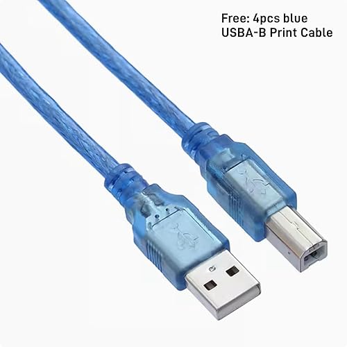 Miniatura 5 de Conmutador KVM USB2.0 4 en 1 Salida 2 en 1 Salida 1 en 4 Salida bidireccional Interconvertible 4 Way Computadora portátil Compartida USB Impresora